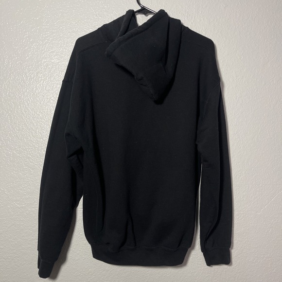 Lonely Ghost Hoodie Men Black Pullover Lonely Zombie Hands Lightning M Medium - Picture 2 of 3